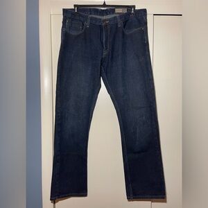 Men's Izod Blue Jeans Dark Wash Straight Leg 36x32
